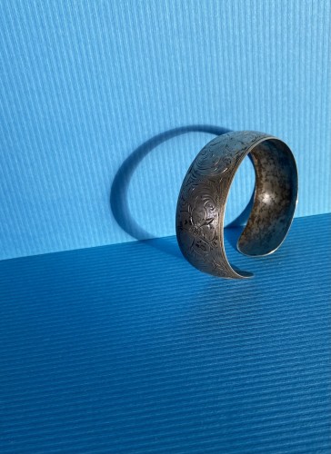 Sidabrinė graviruota apyrankė